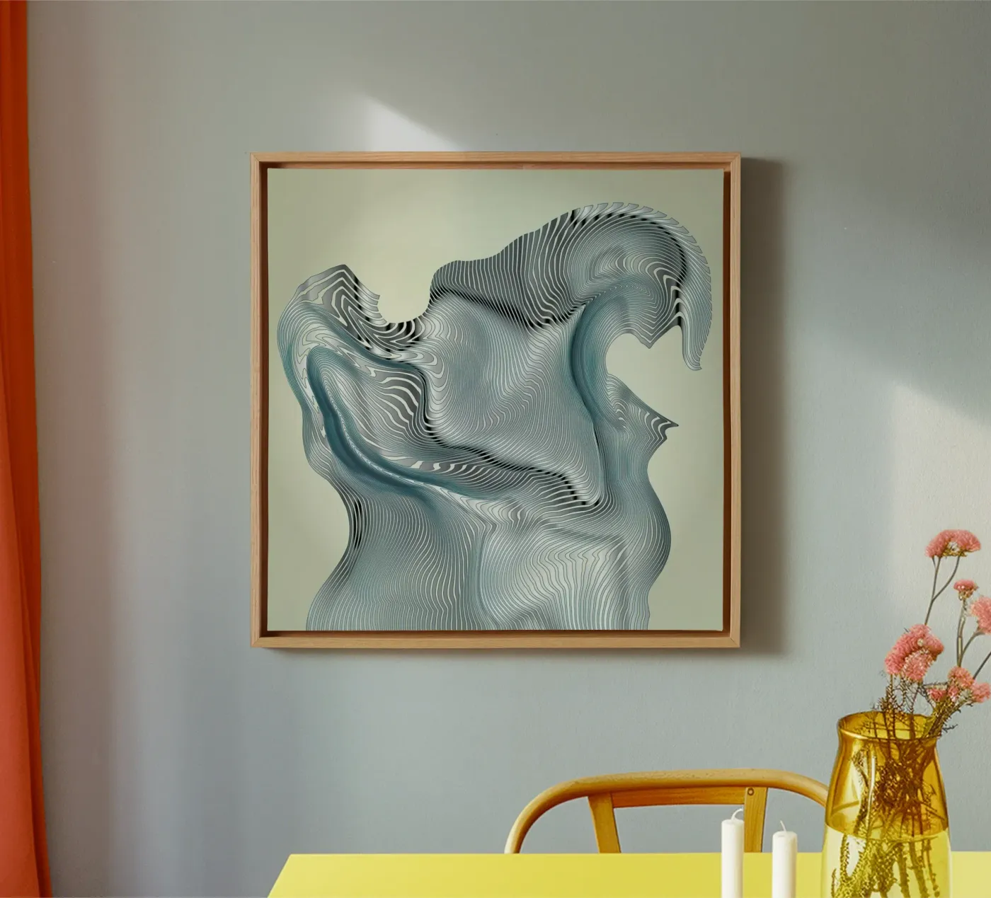 Silver Wave canvas van Angelo Cerantola