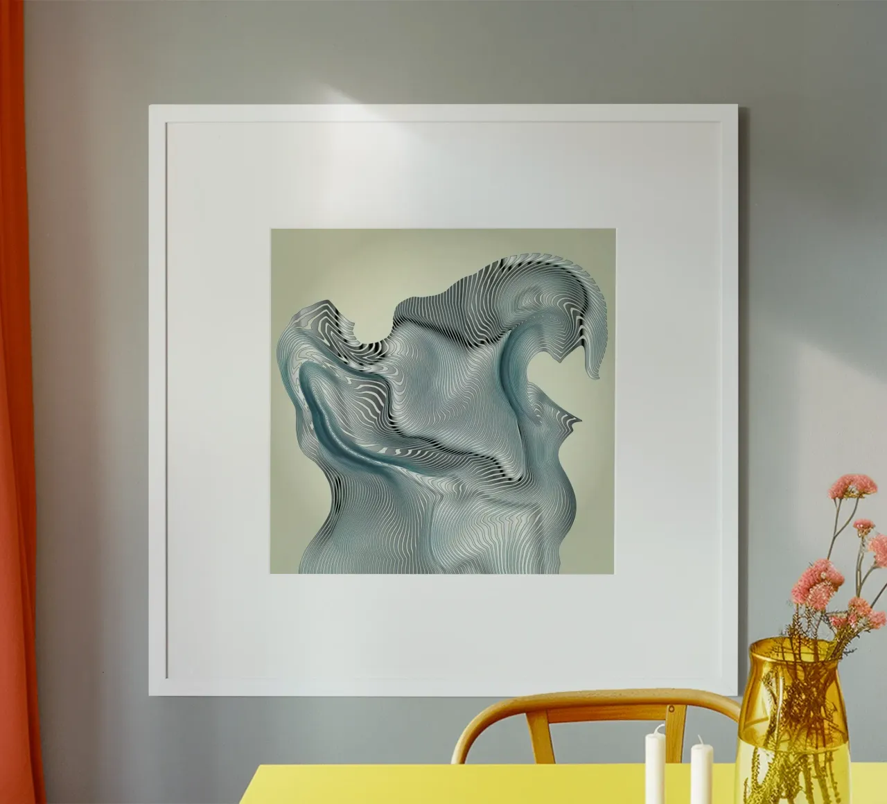 Silver Wave poster van Angelo Cerantola