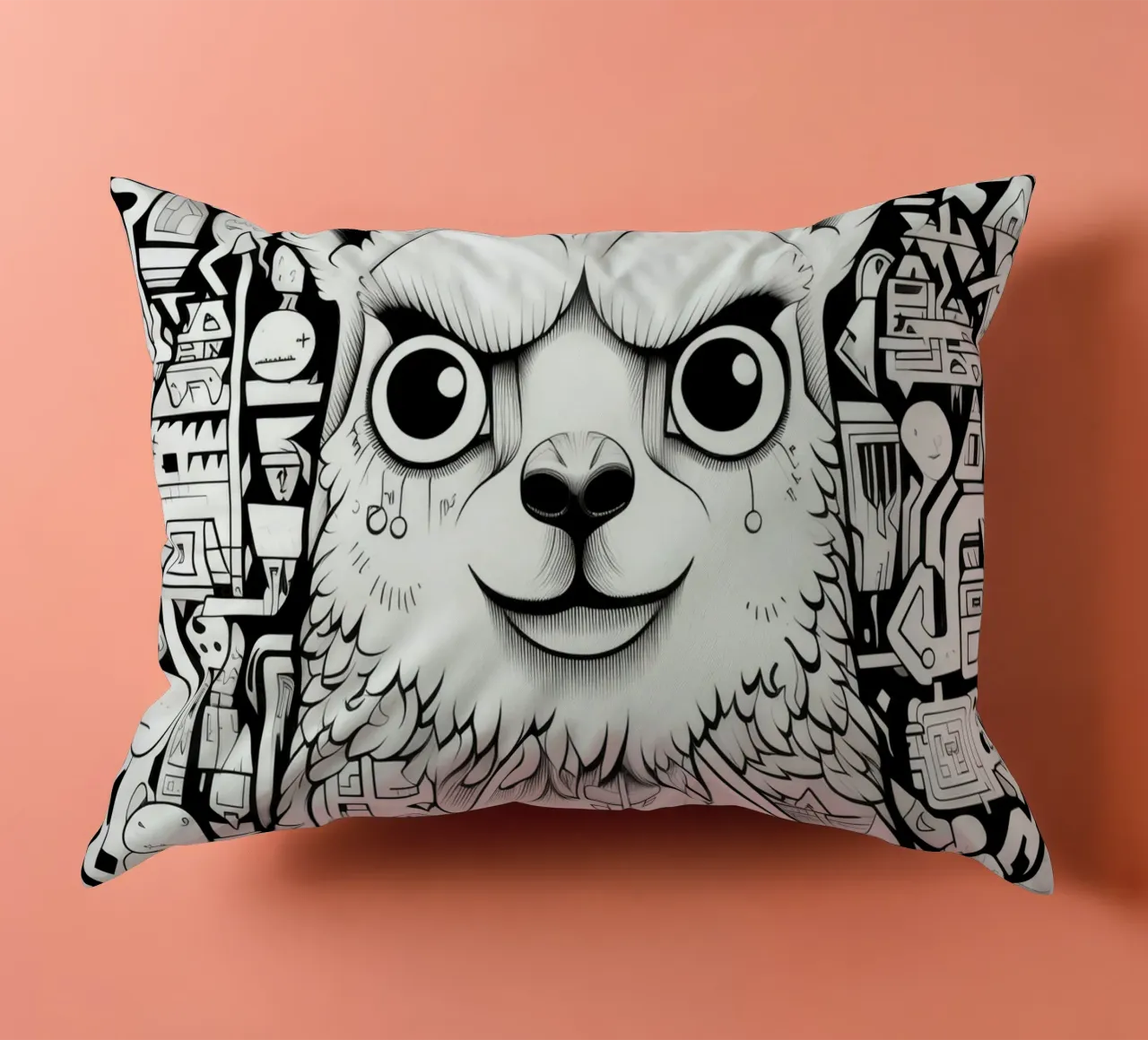 animali graffiti cuscino da Art Digital Visuel