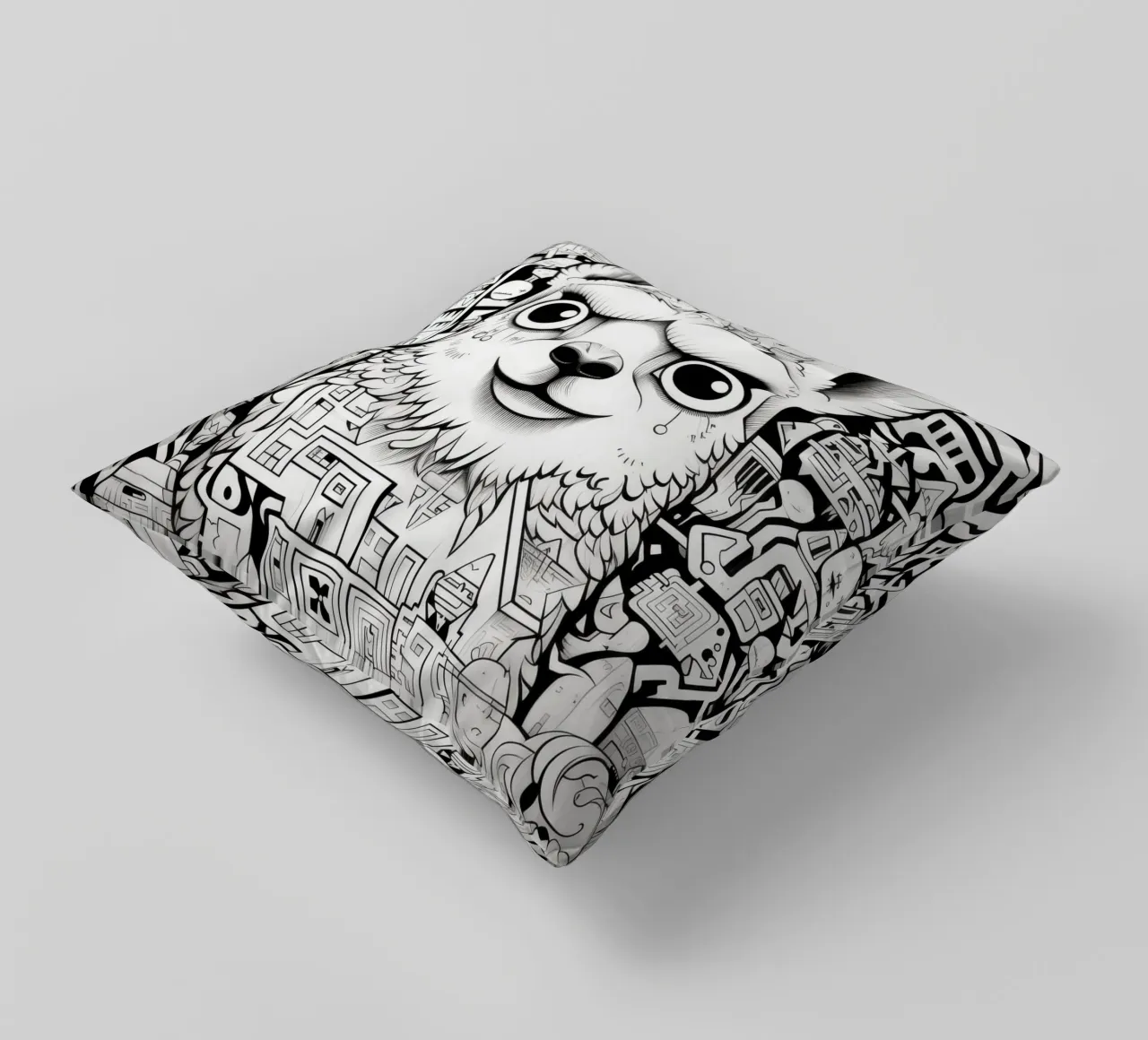 animali graffiti cuscino da Art Digital Visuel