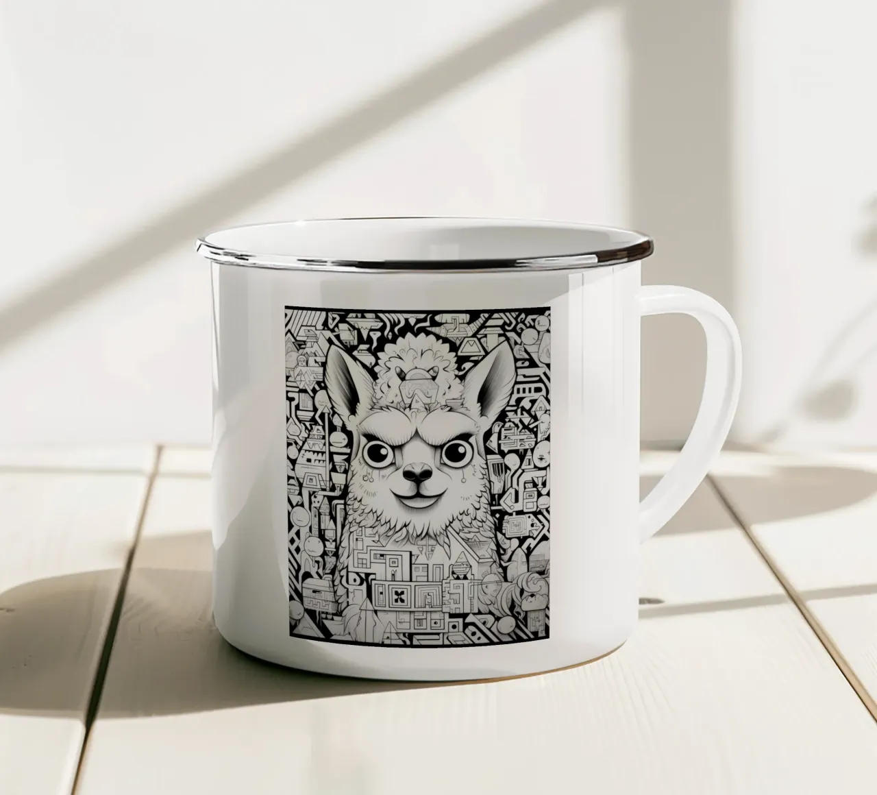 animali graffiti tazza in smalto da Art Digital Visuel