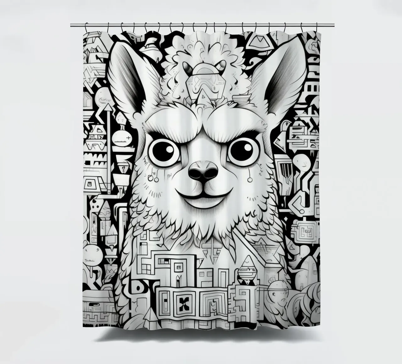 animali graffiti tenda da doccia da Art Digital Visuel