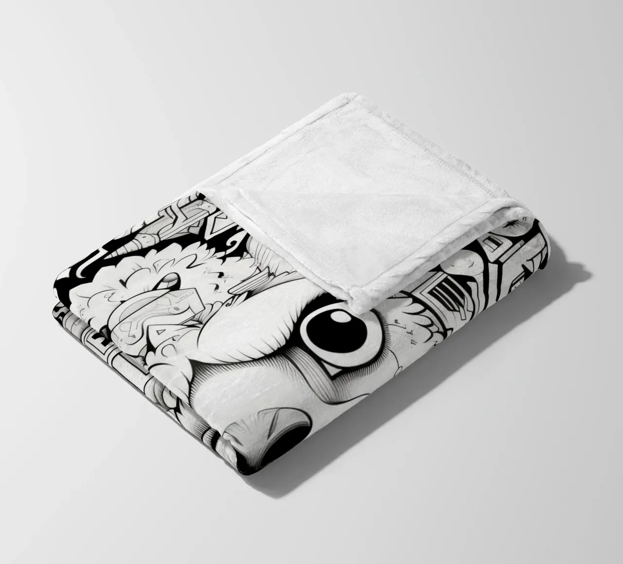 animali graffiti coperta in pile da Art Digital Visuel
