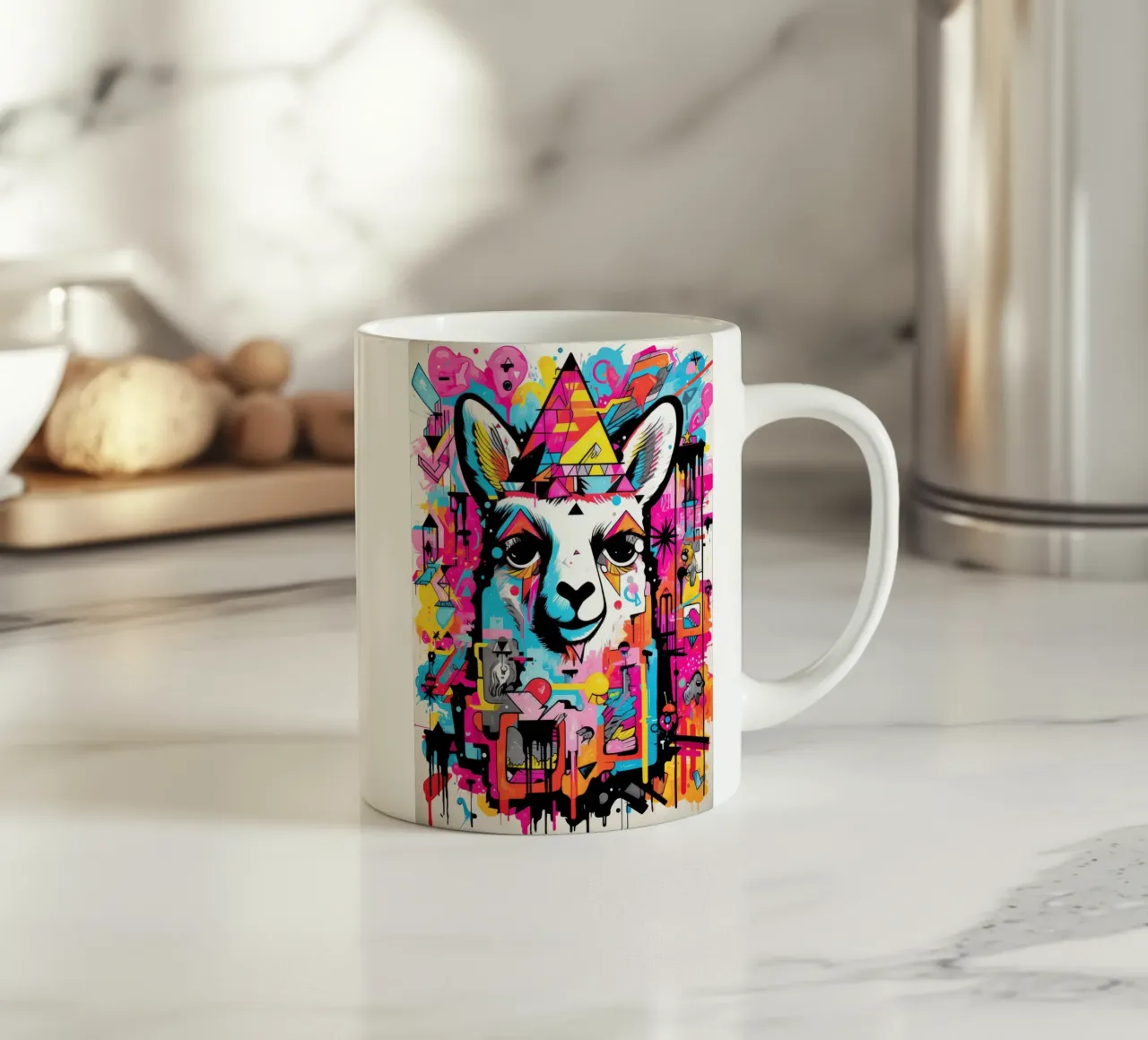 animali graffiti tazza in ceramica da Art Digital Visuel