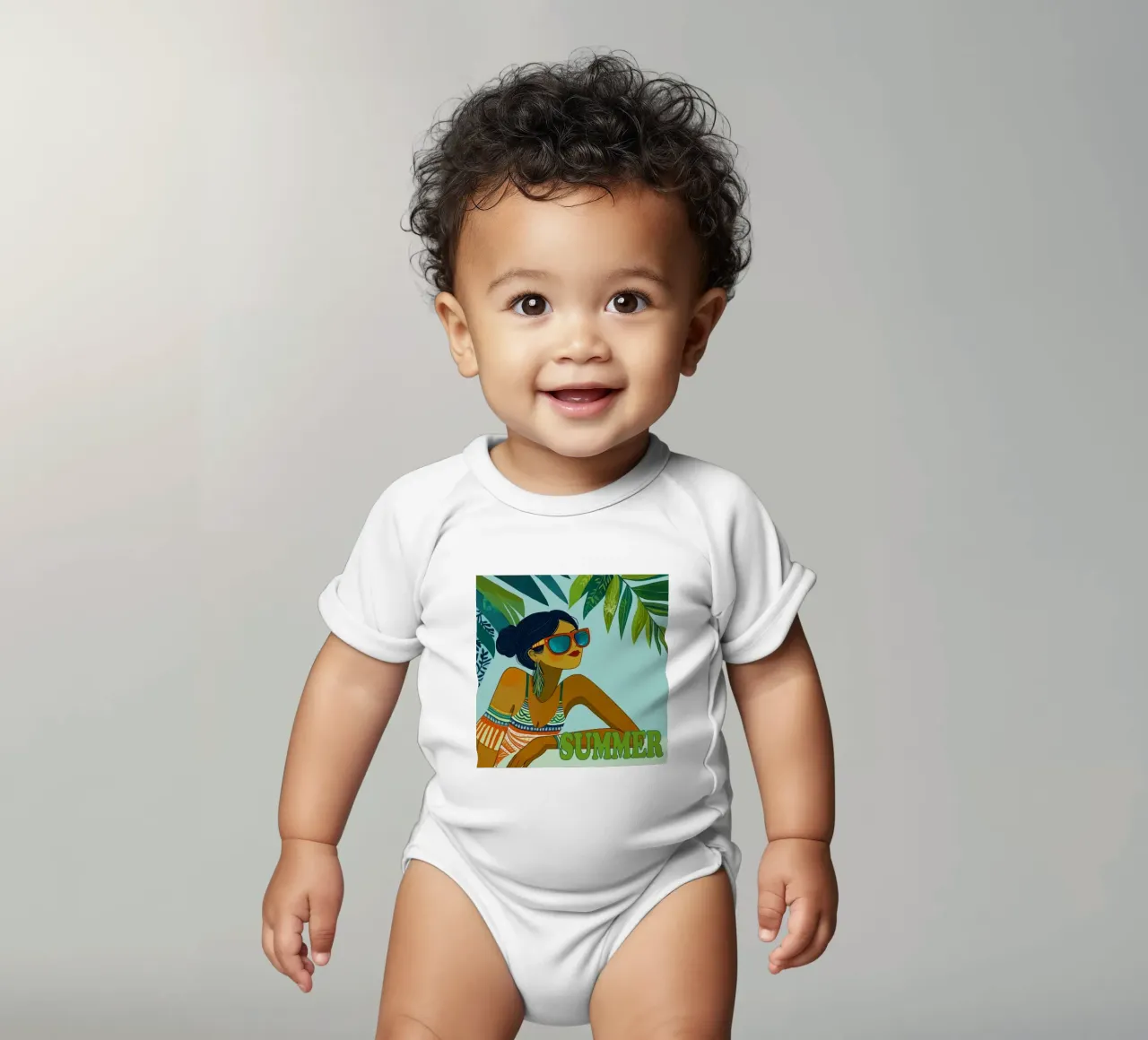 Sommer-Vibes Kurzarm Babybody von Motivate-Today