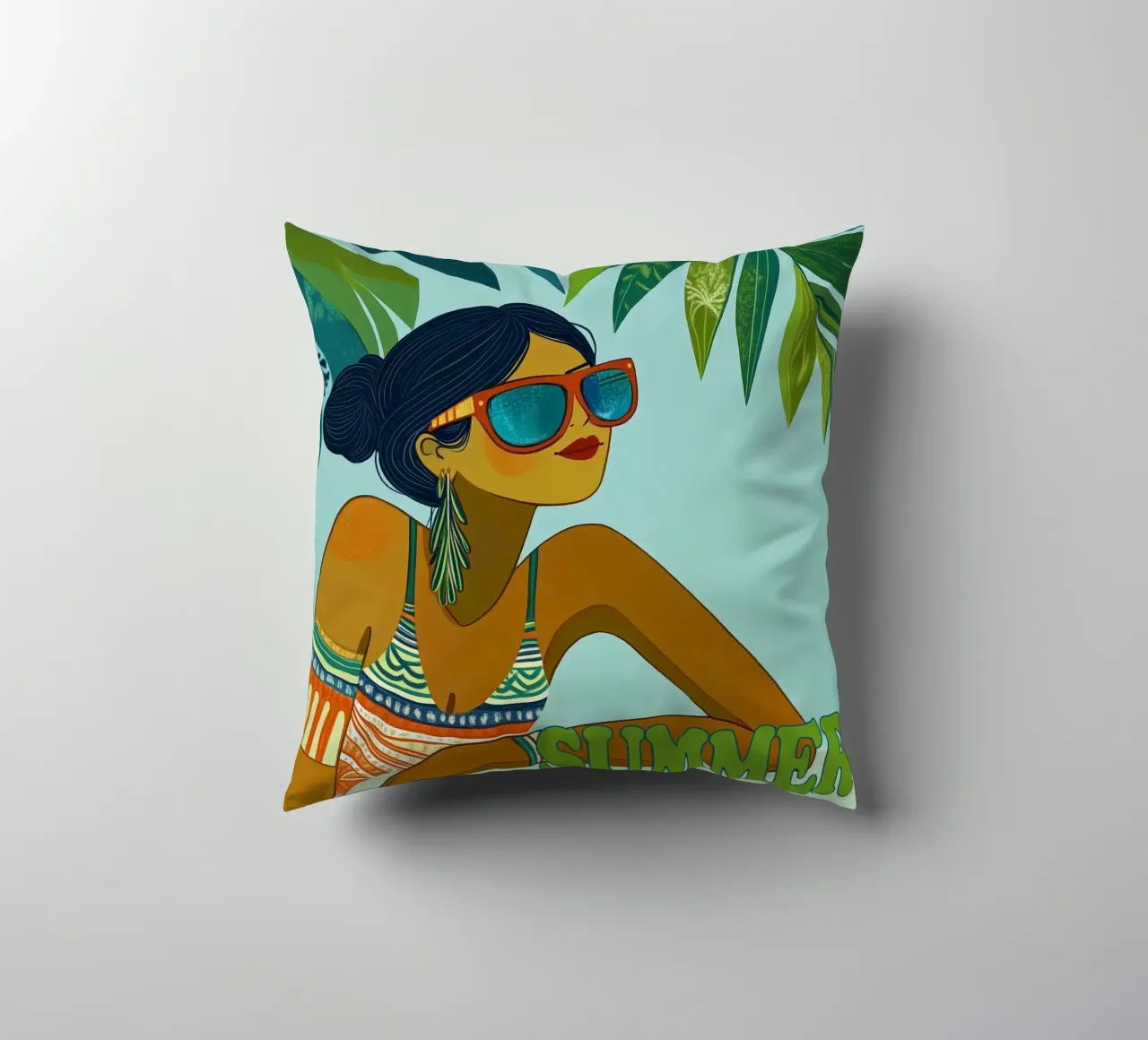 Summer Vibes decorative cushion by Motivate-Today