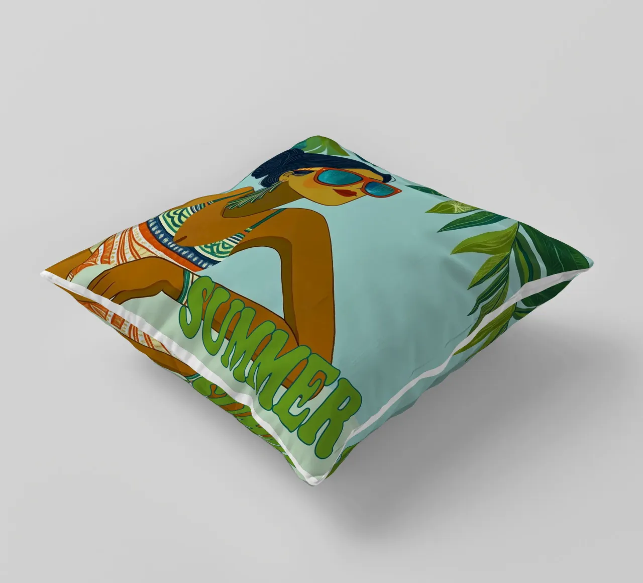 Summer Vibes decorative cushion by Motivate-Today