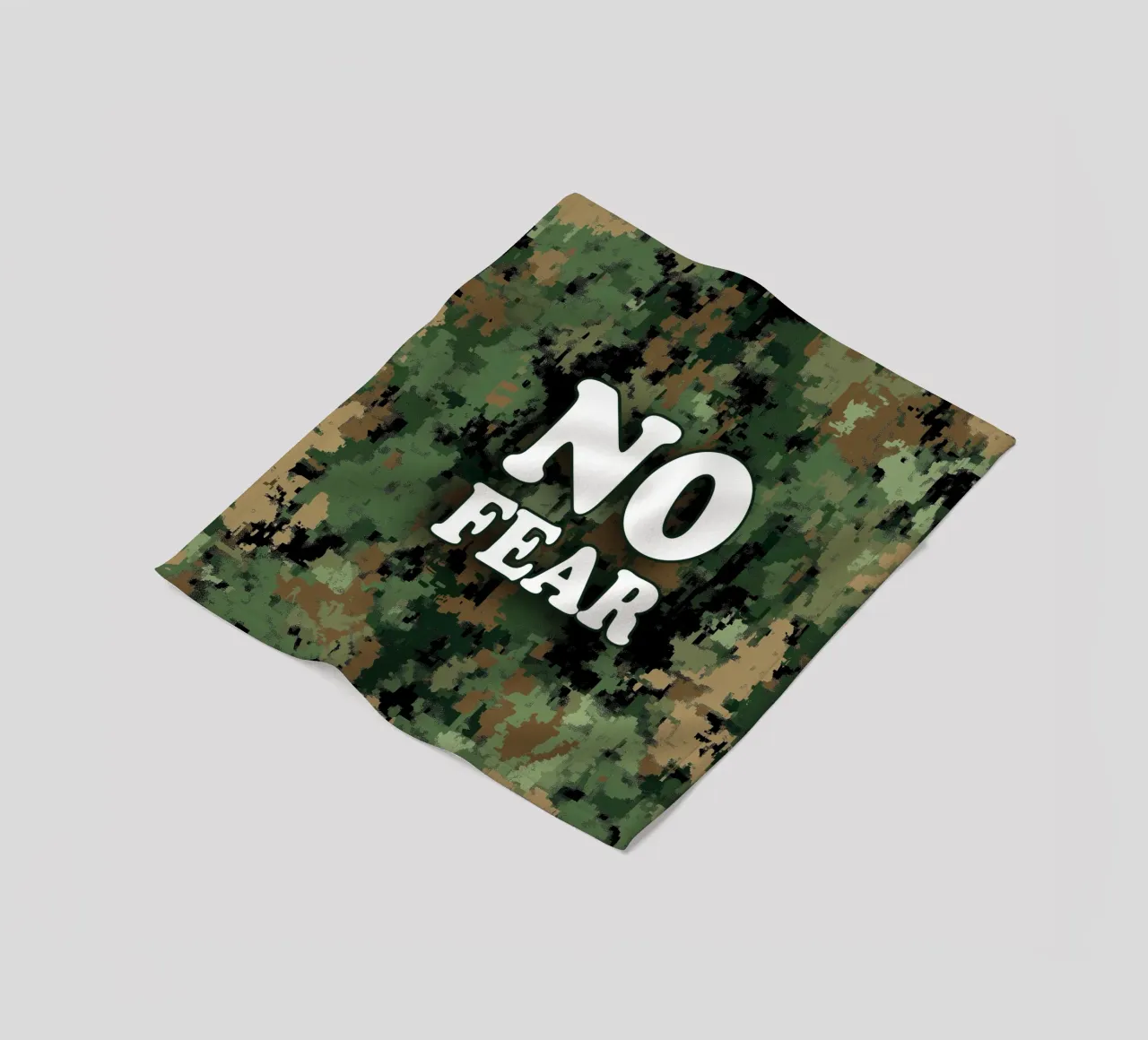 Camo senza paura coperta in pile da Motivate-Today