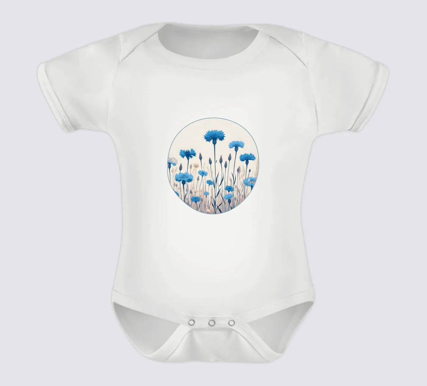 Bleuets body bébé de Digital Naive