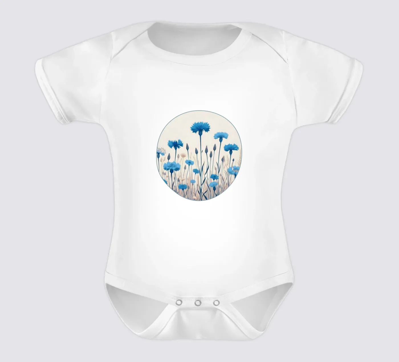 Bleuets body bébé de Digital Naive