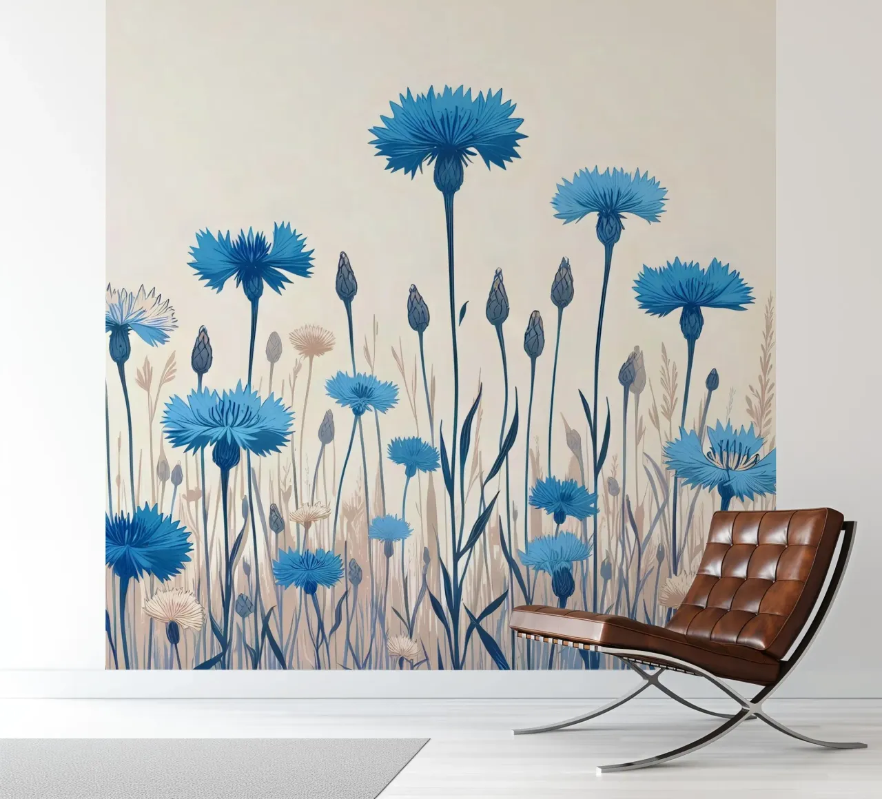 Korenbloemen fotobehang van Digital Naive