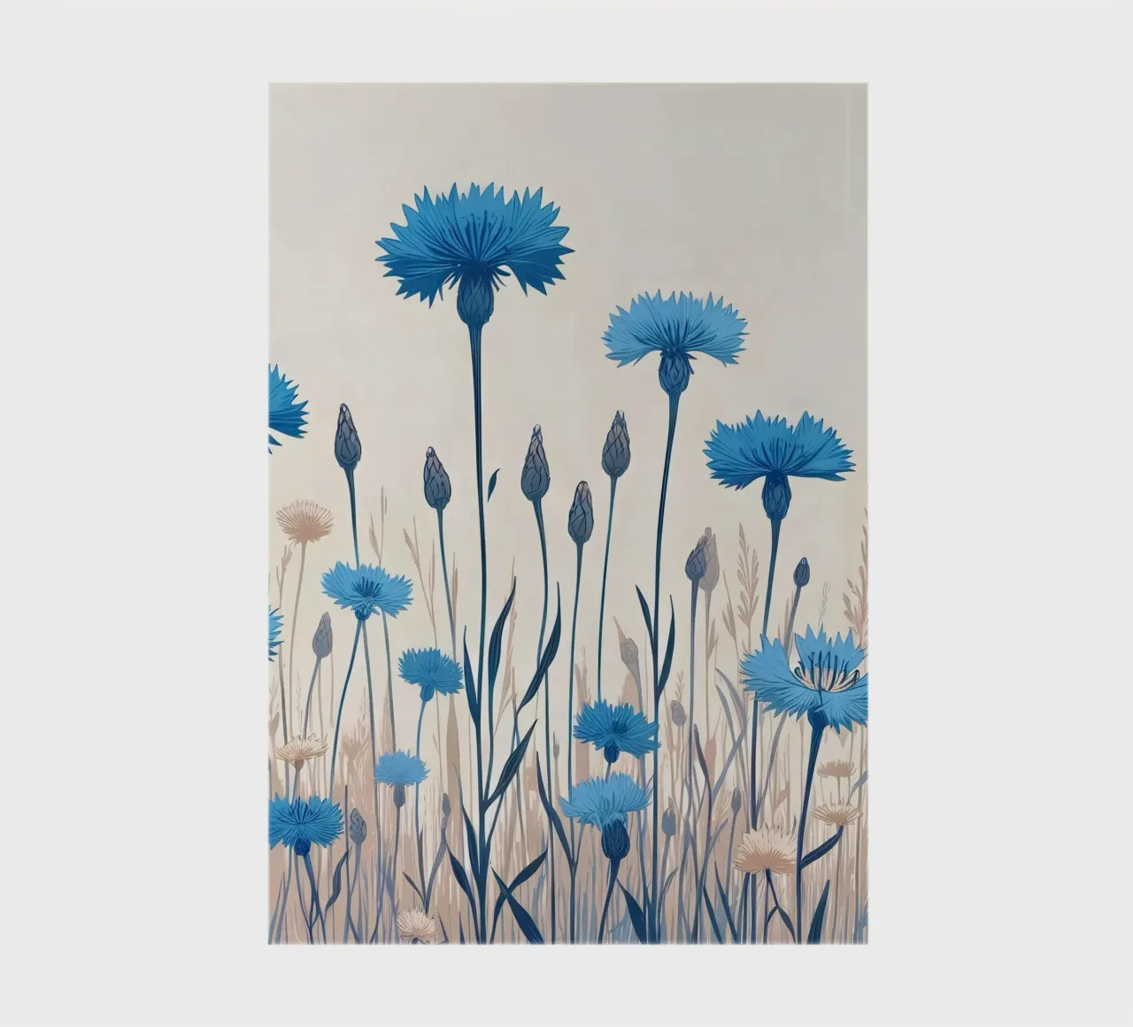 Bleuets carnet de notes de Digital Naive