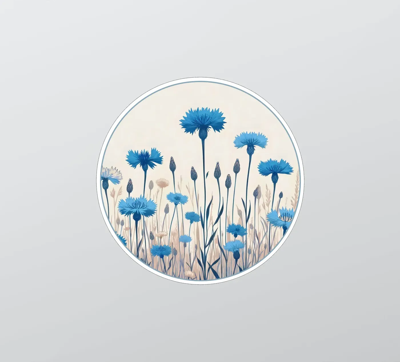 Cornflowers sticker by Digital Naive