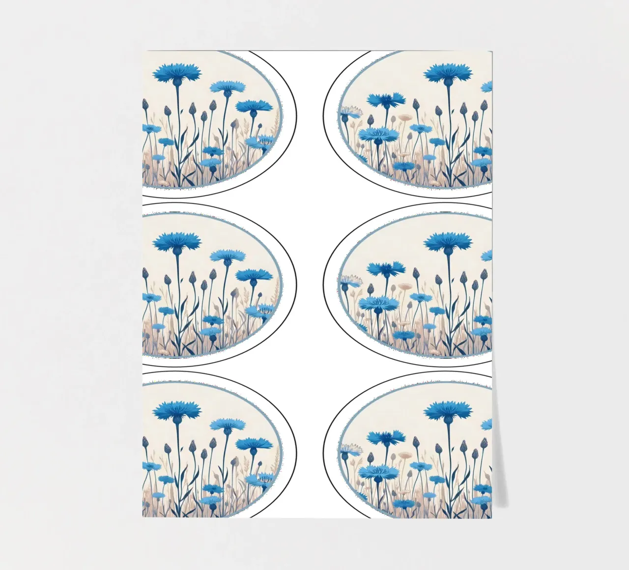 Cornflowers sticker sheet by Digital Naive