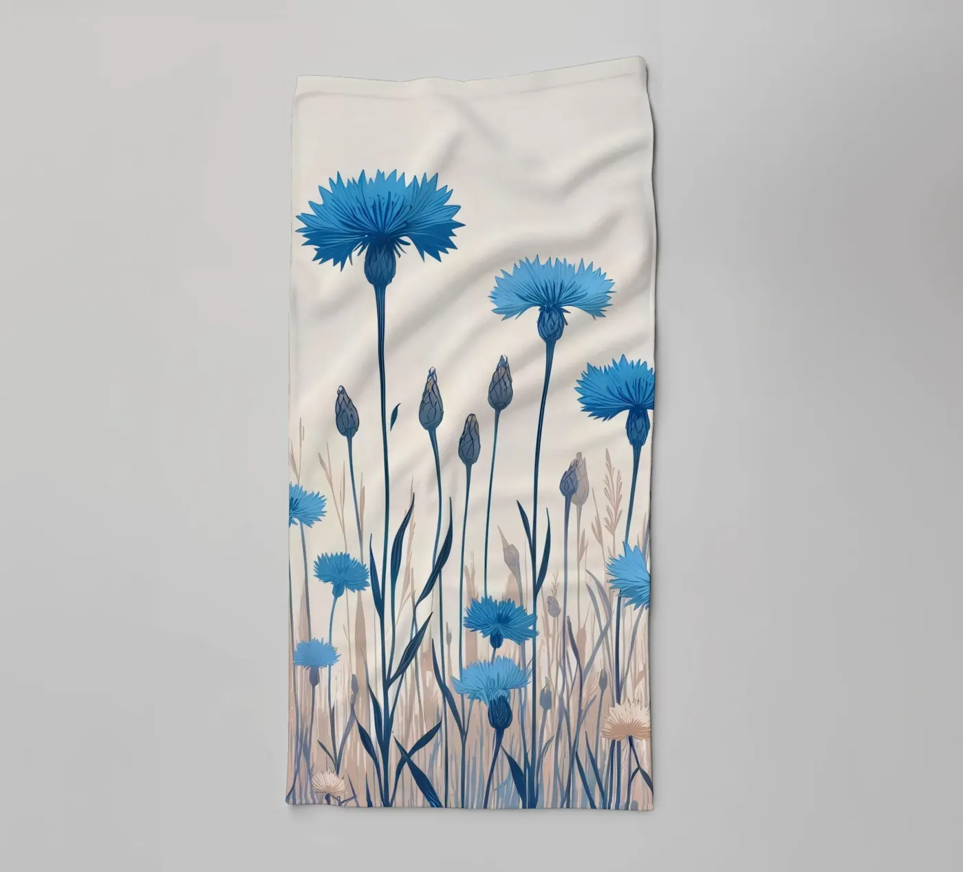Cornflowers towel by Digital Naive