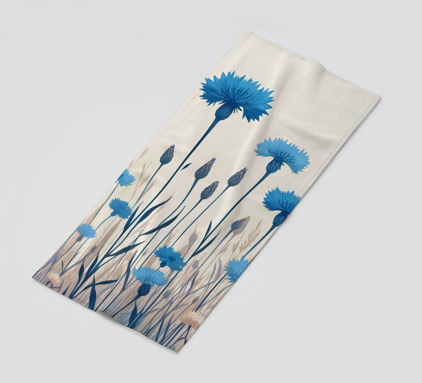 Cornflowers Strandtuch von Digital Naive