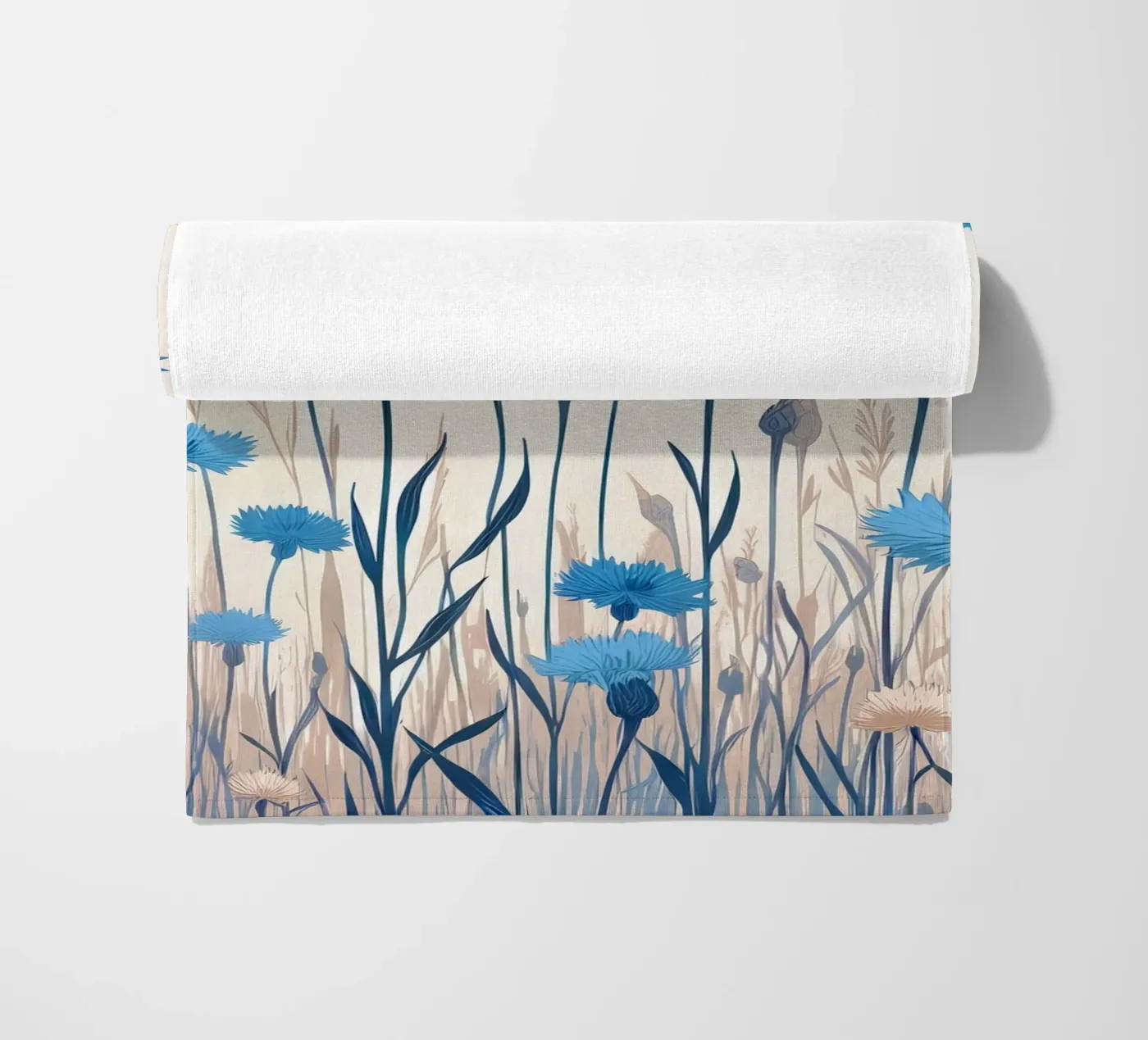 Cornflowers Strandtuch von Digital Naive