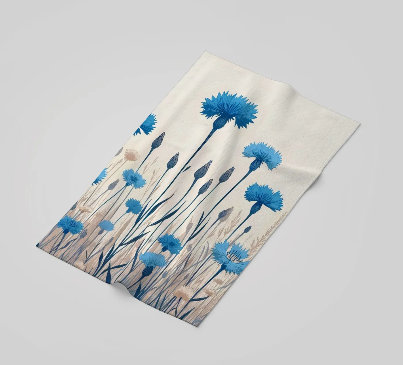 Cornflowers Strandtuch von Digital Naive