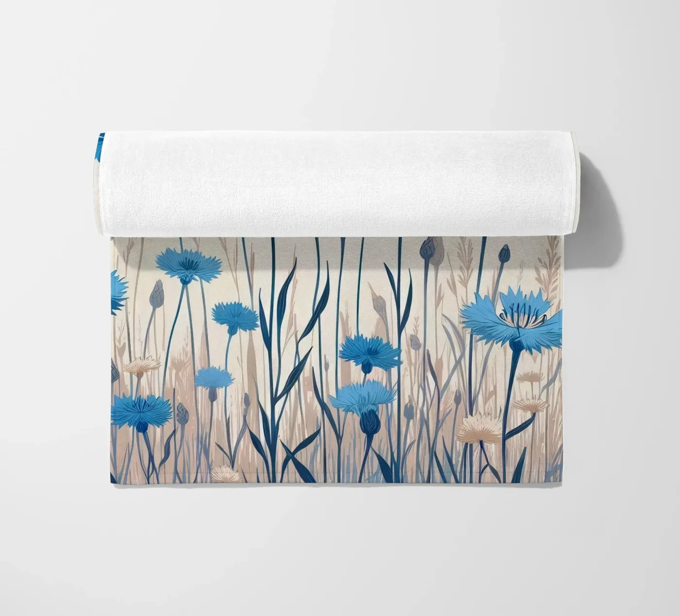 Cornflowers Strandtuch von Digital Naive