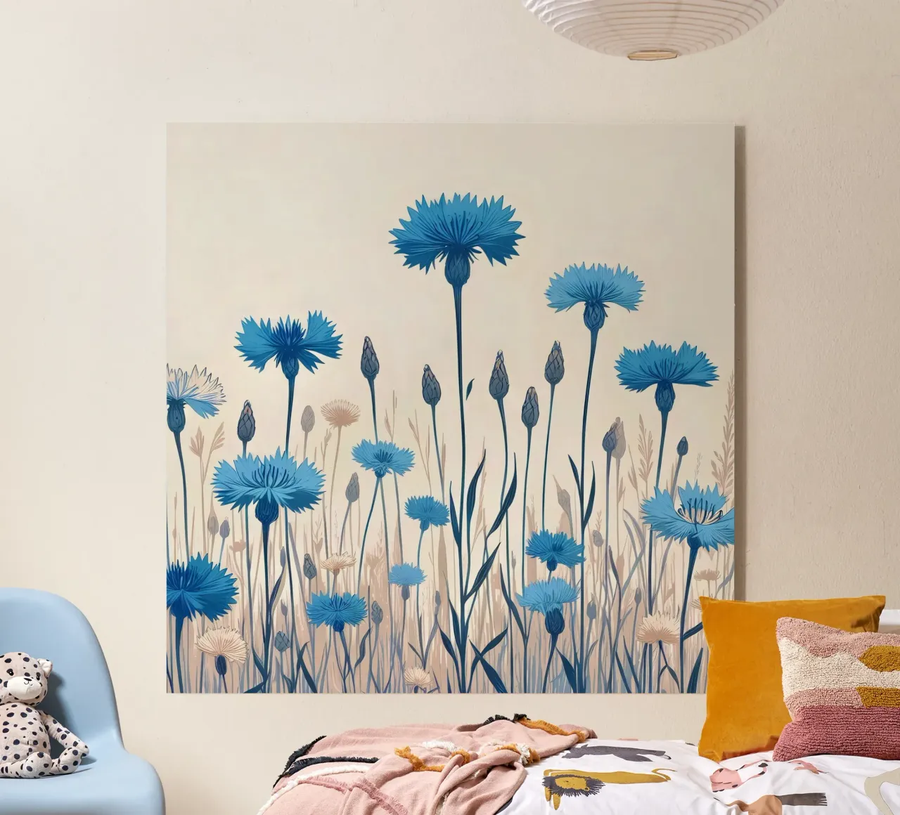 Bleuets plexiglas de Digital Naive