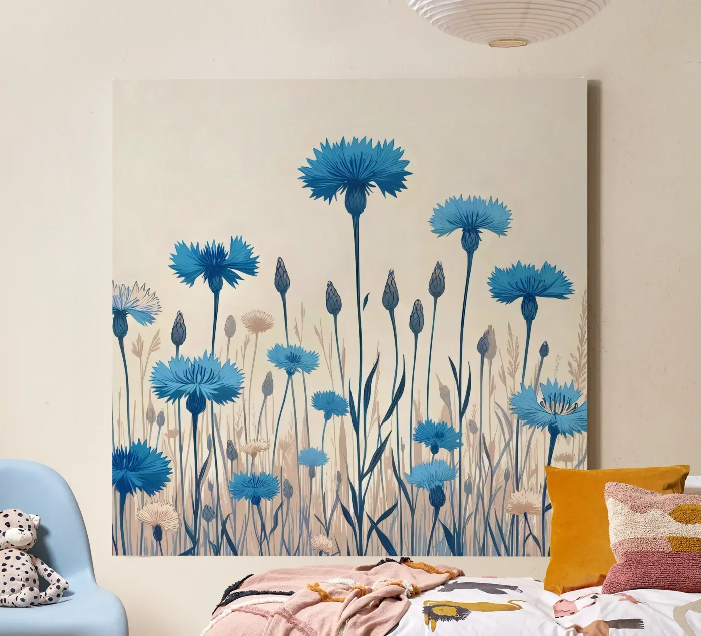 Bleuets toile de Digital Naive