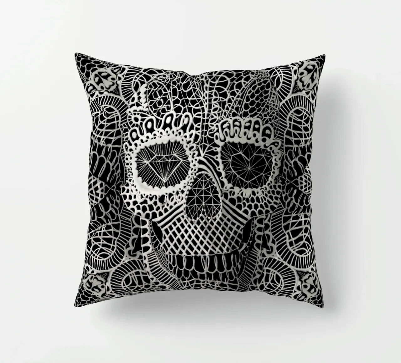 Lace Skull cuscino da Ali Gulec