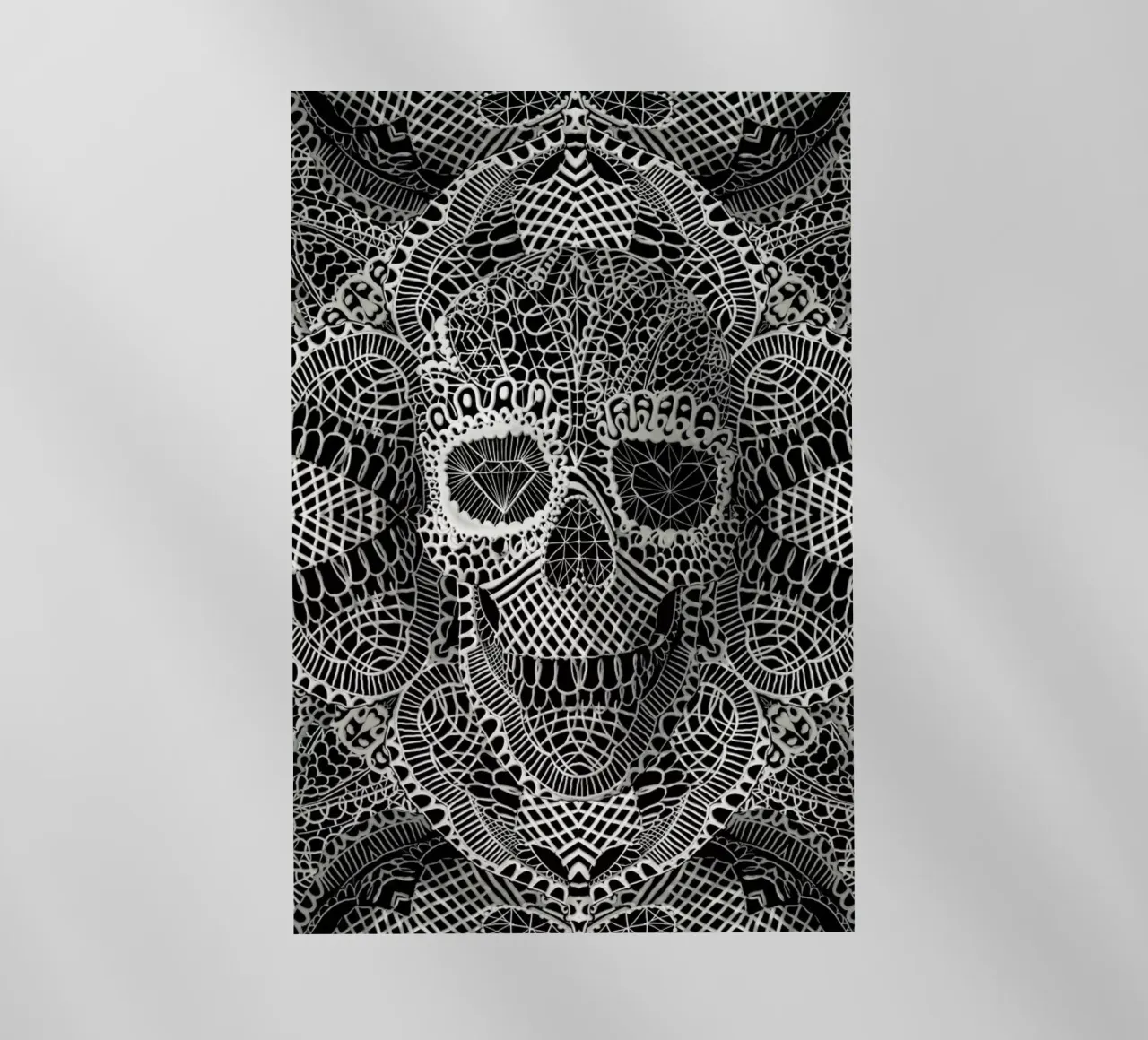 Lace Skull pellicola backlit da Ali Gulec