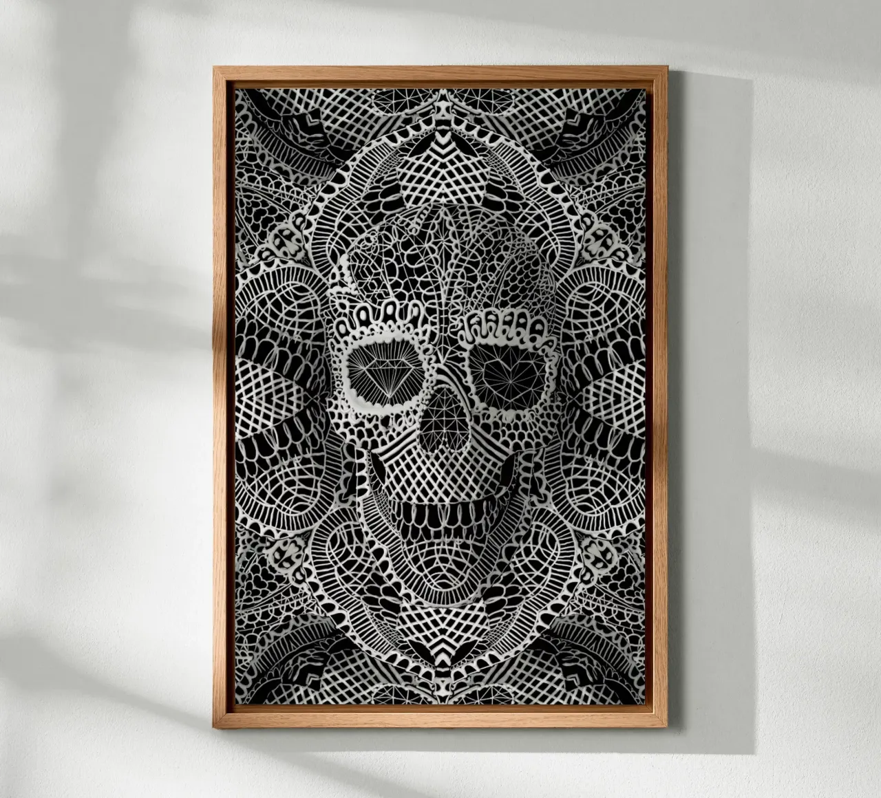 Lace Skull alluminio dibond da Ali Gulec
