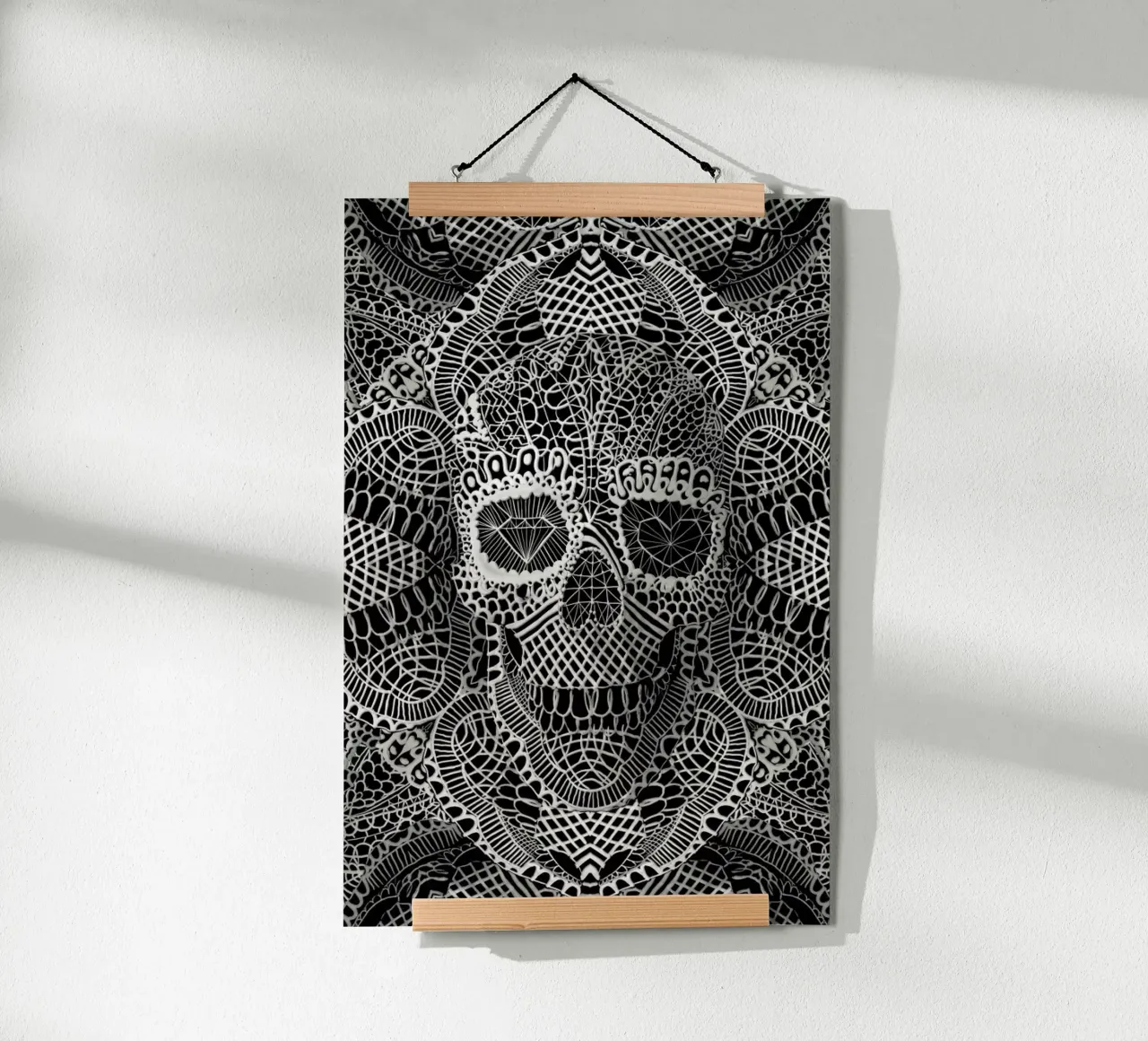 Lace Skull carta hahnemühle da Ali Gulec
