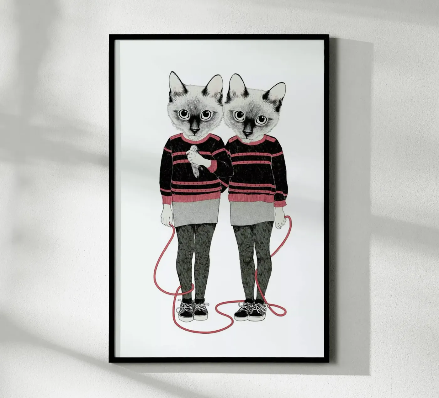 Siames Twins poster van Laura Graves
