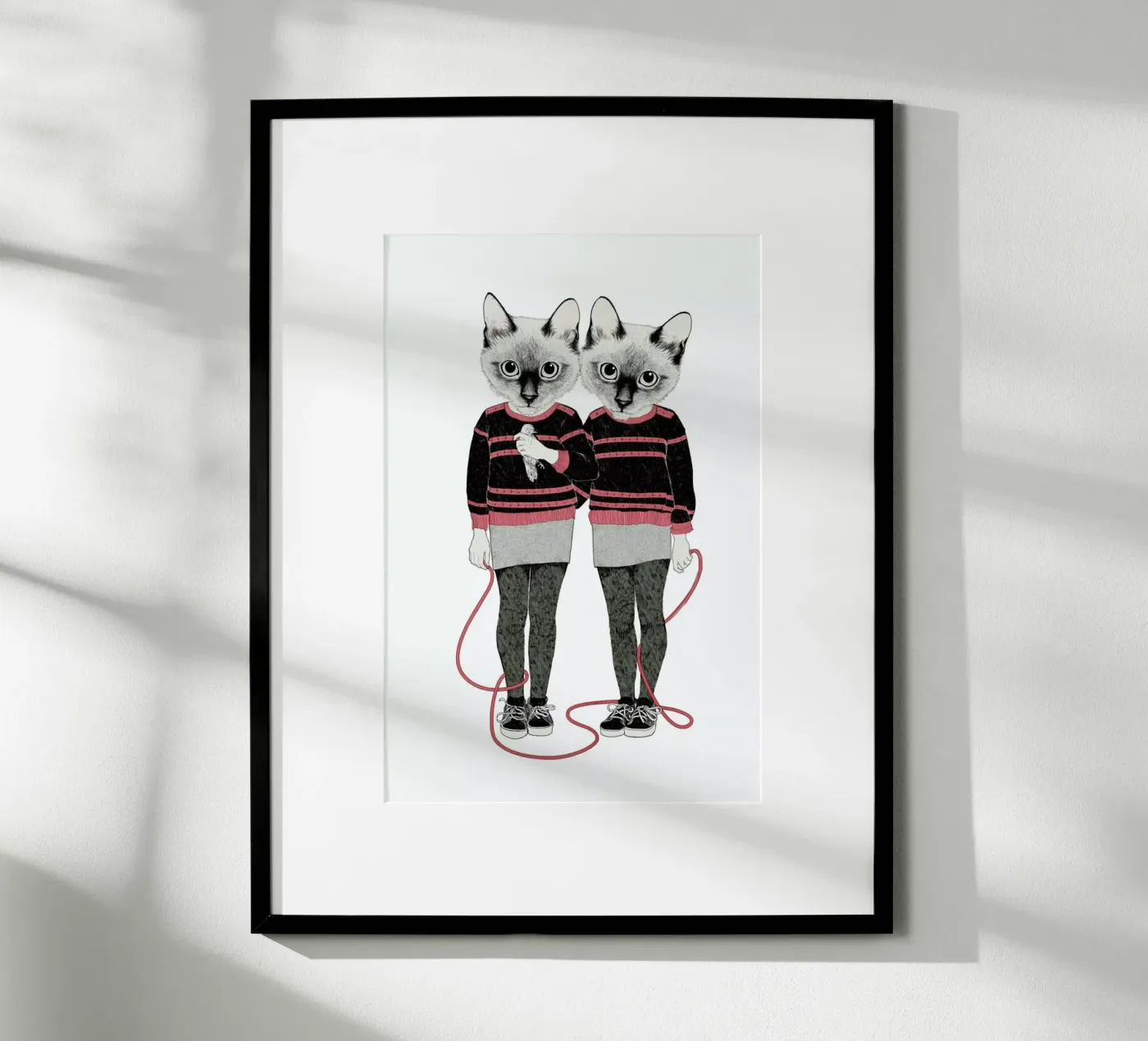 Siames Twins poster van Laura Graves
