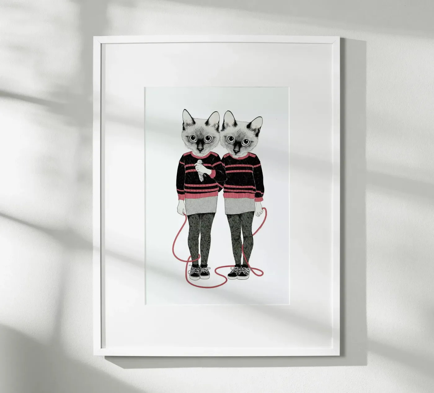 Siames Twins poster van Laura Graves