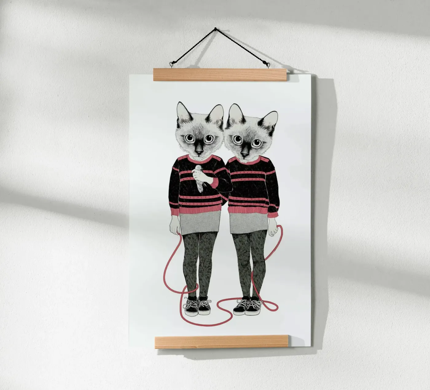 Siames Twins poster van Laura Graves