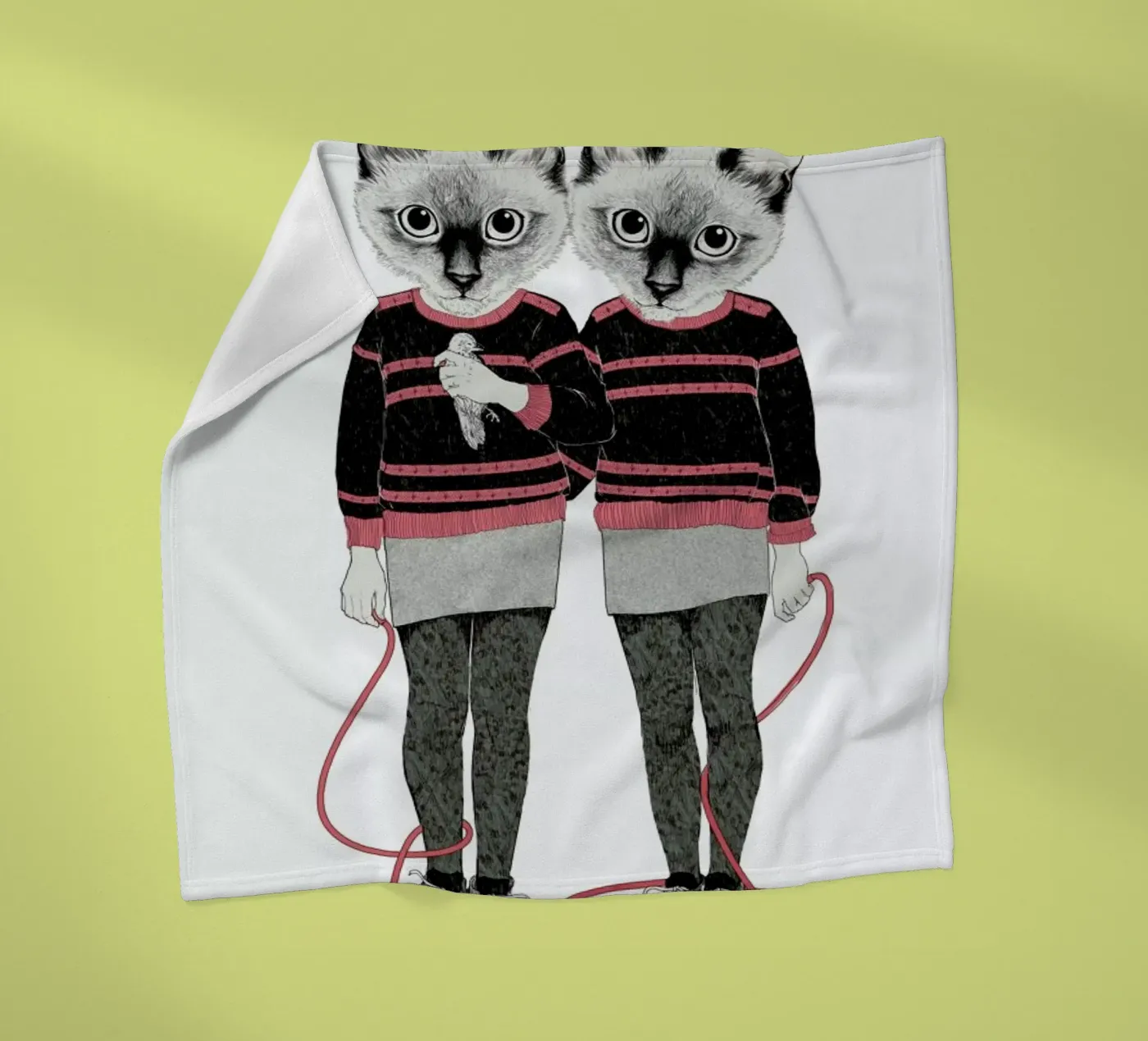 Siames Twins fleecedeken van Laura Graves