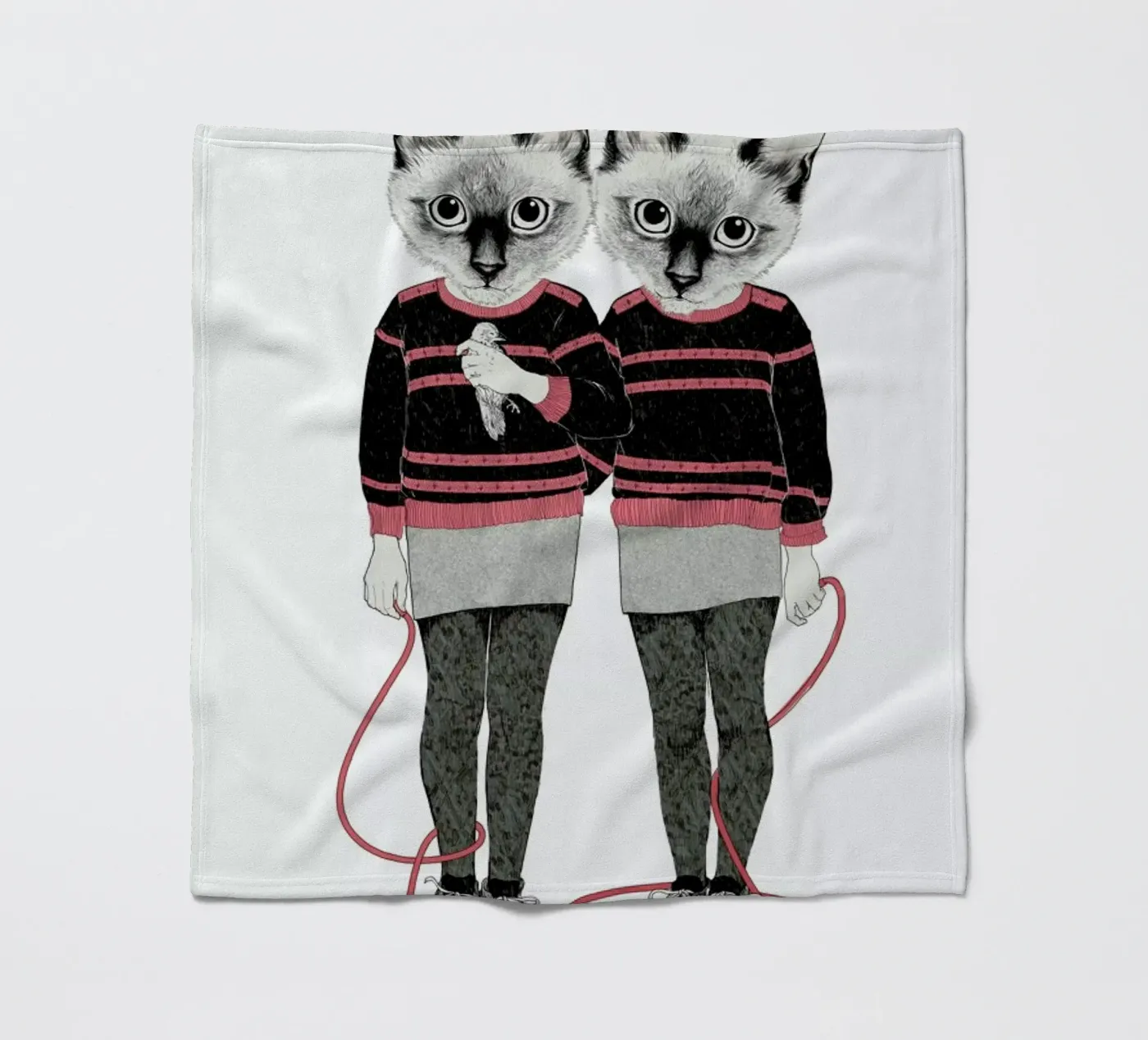 Siames Twins fleecedeken van Laura Graves