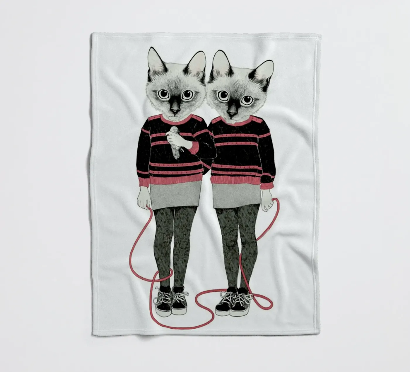 Siames Twins fleecedeken van Laura Graves