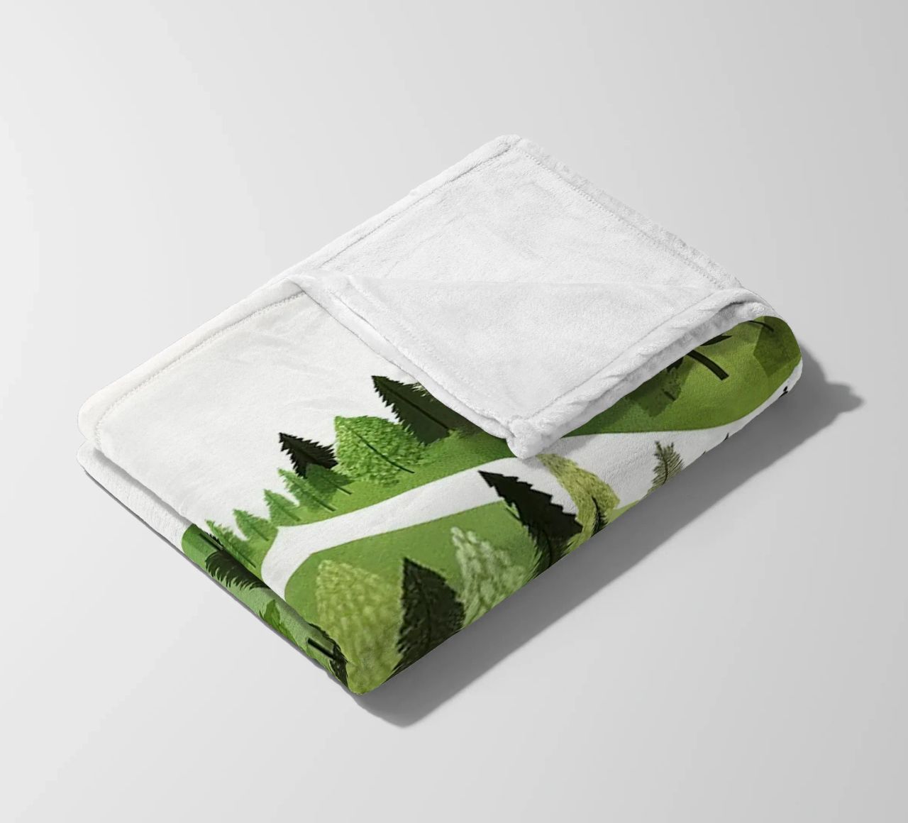 Green Emerge 3 - horizontal forest coperta in pile da The Quiet Senju