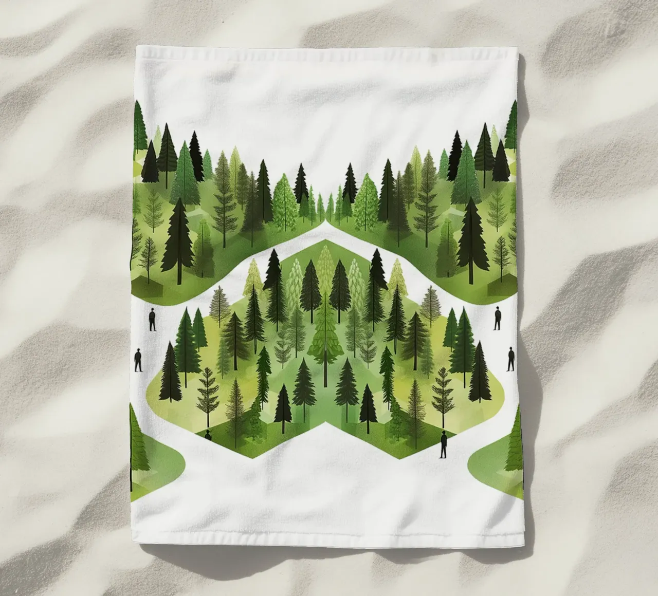 Green Emerge 3 - horizontal forest telo mare da The Quiet Senju