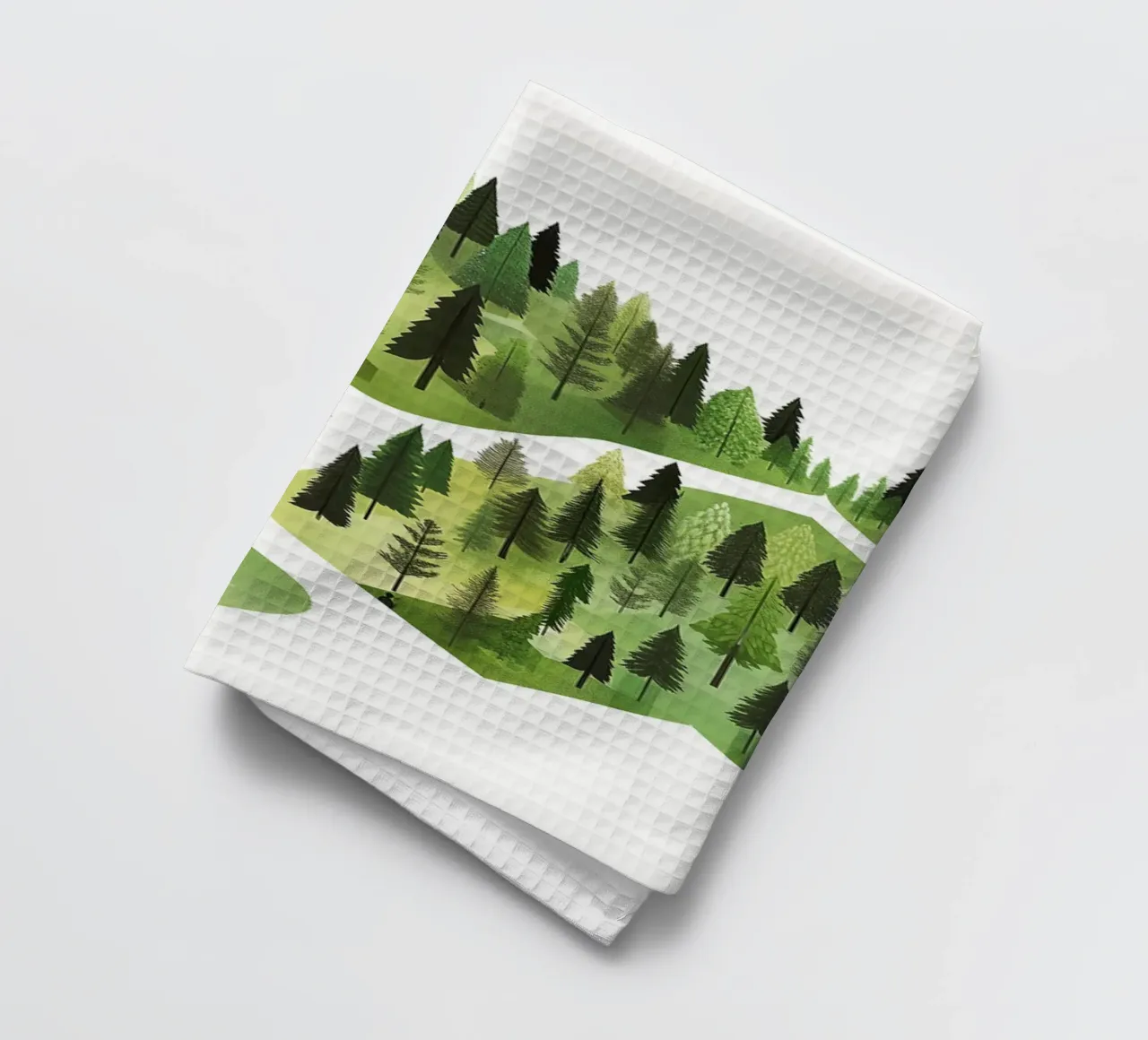 Green Emerge 3 - horizontal forest canovaccio da cucina da The Quiet Senju