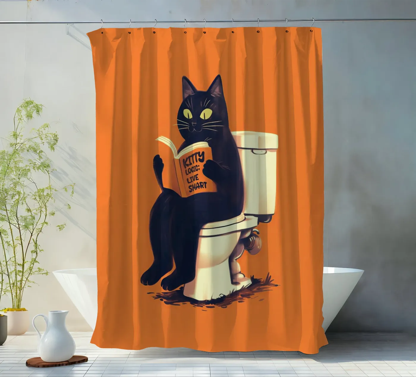 Kitty logic Duschvorhang von 2toastdesign