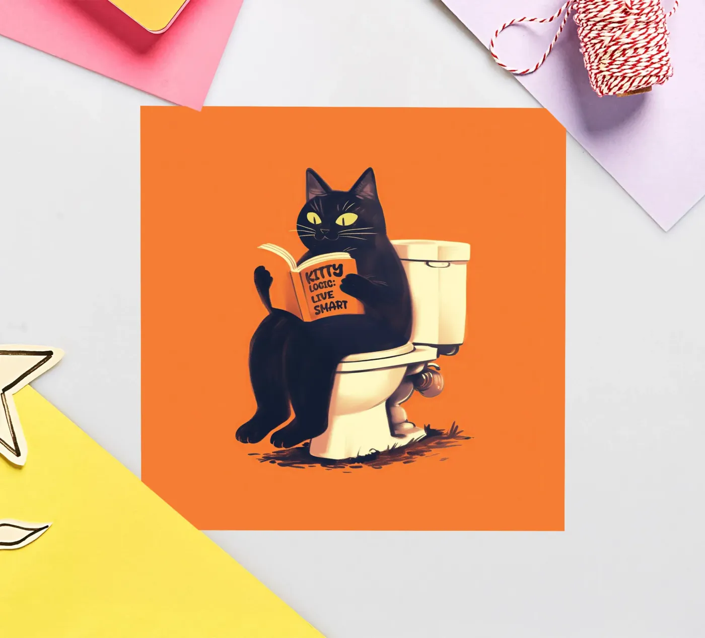 Kitty logic Sticker von 2toastdesign