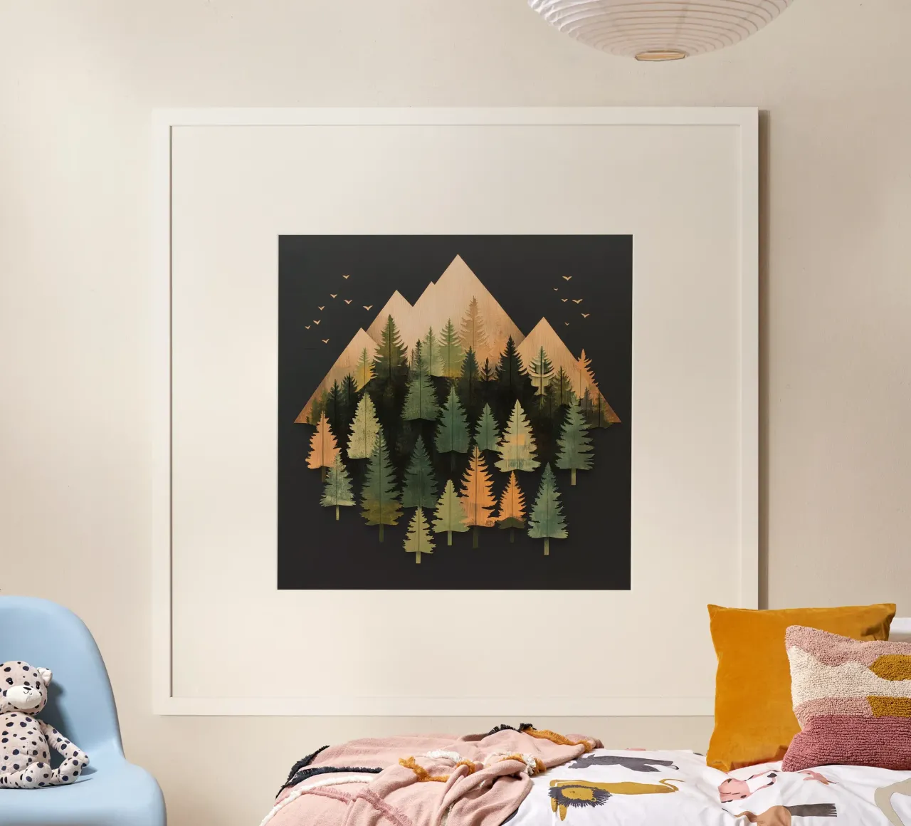 Green emerge 2 - icon poster con telaio in plastica da The Quiet Senju