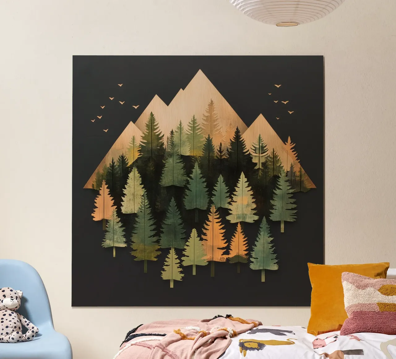 Green emerge 2 - icon poster con telaio in plastica da The Quiet Senju