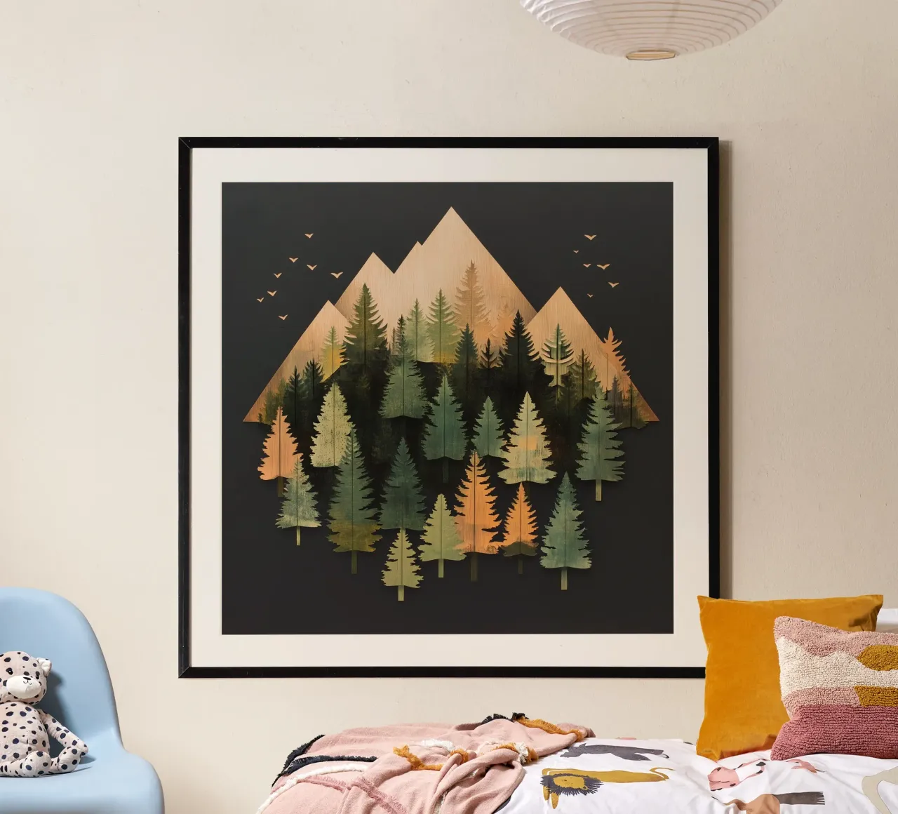 Green emerge 2 - icon poster con telaio in plastica da The Quiet Senju