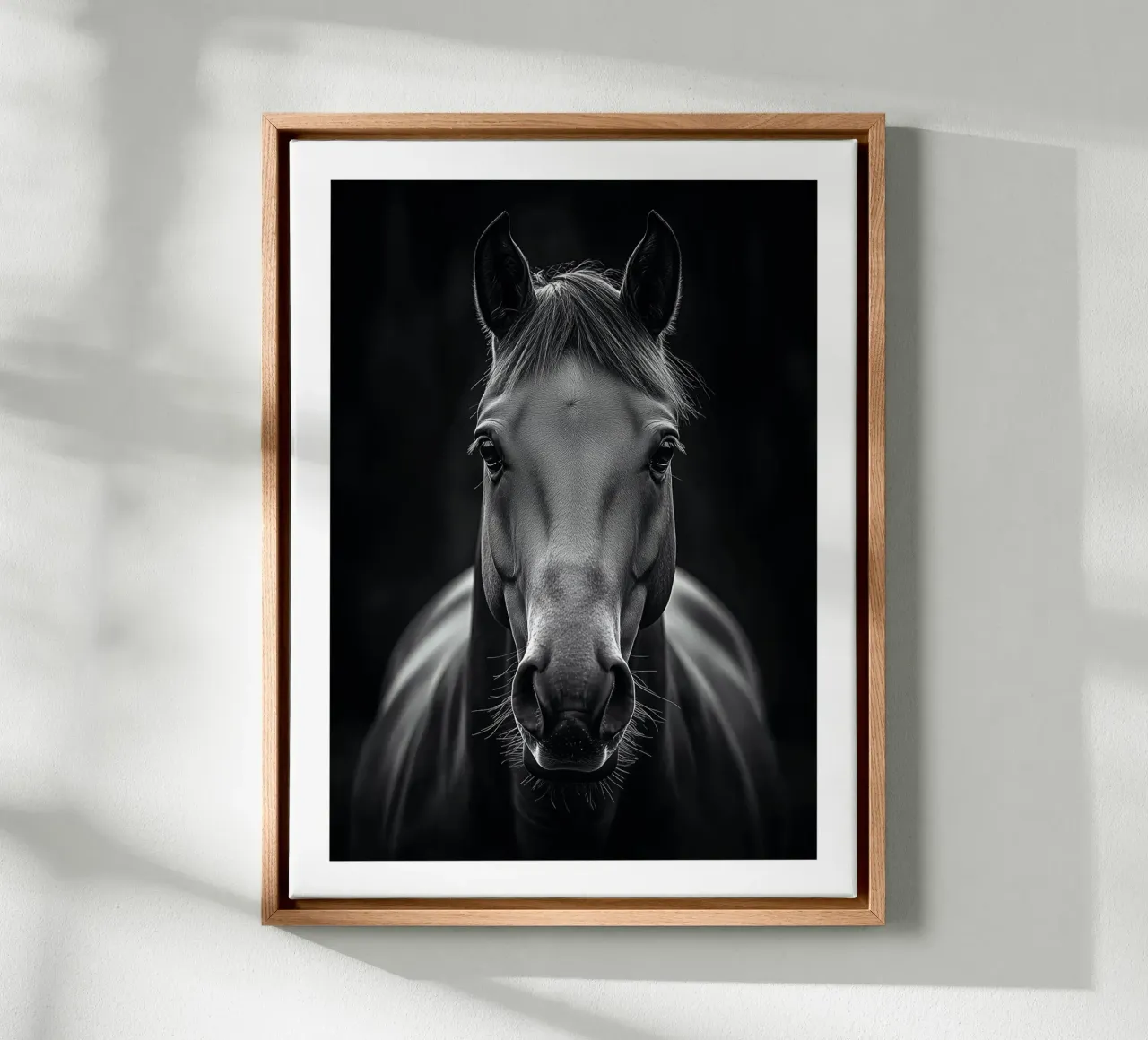 Majestic portrait of a horse canvas by Monochrome