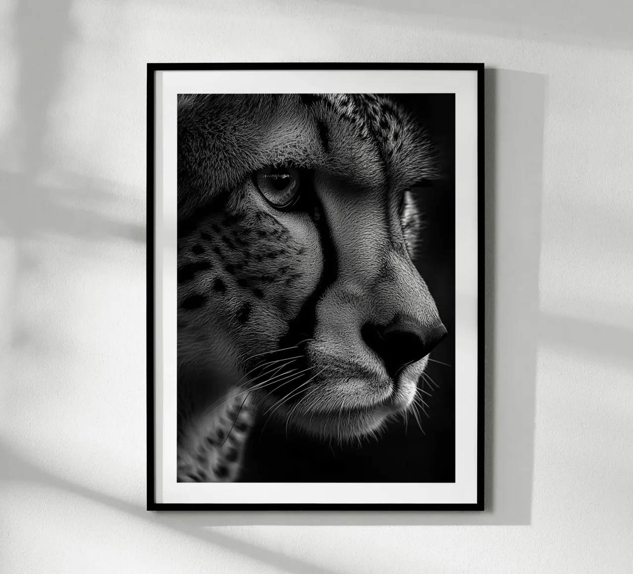 Intenso ritratto di un leopardo carta hahnemühle da Monochrome