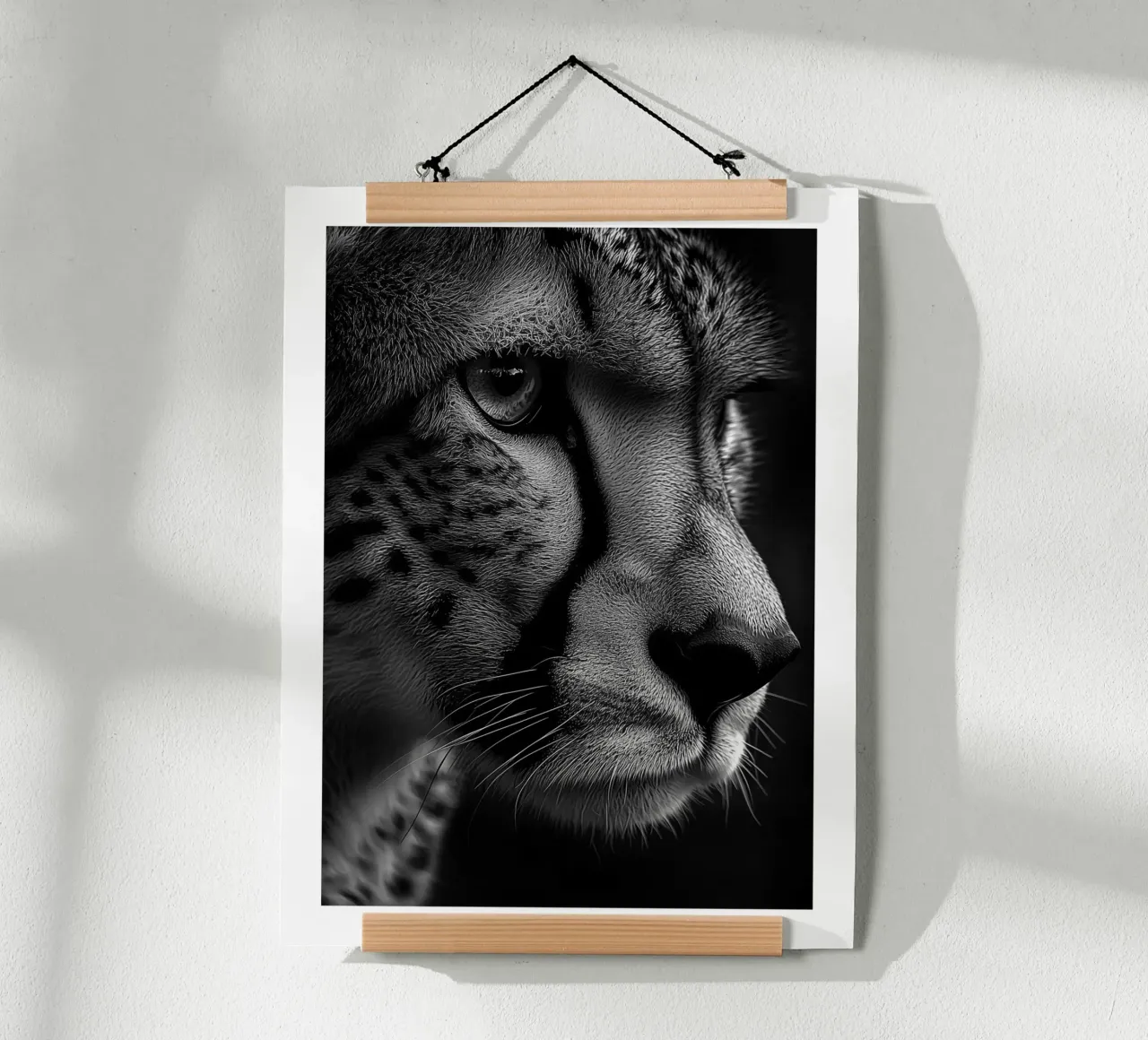 Intenso ritratto di un leopardo carta hahnemühle da Monochrome