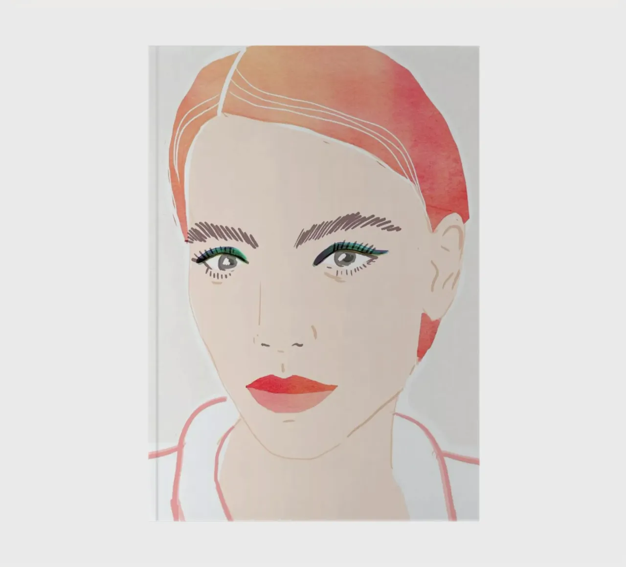 Girl With Red Hair notebook by Niina Pechkovskaya