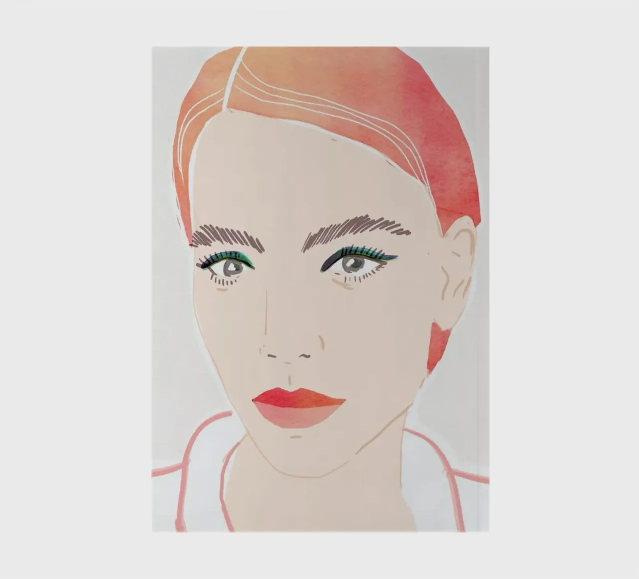 Girl With Red Hair notebook by Niina Pechkovskaya