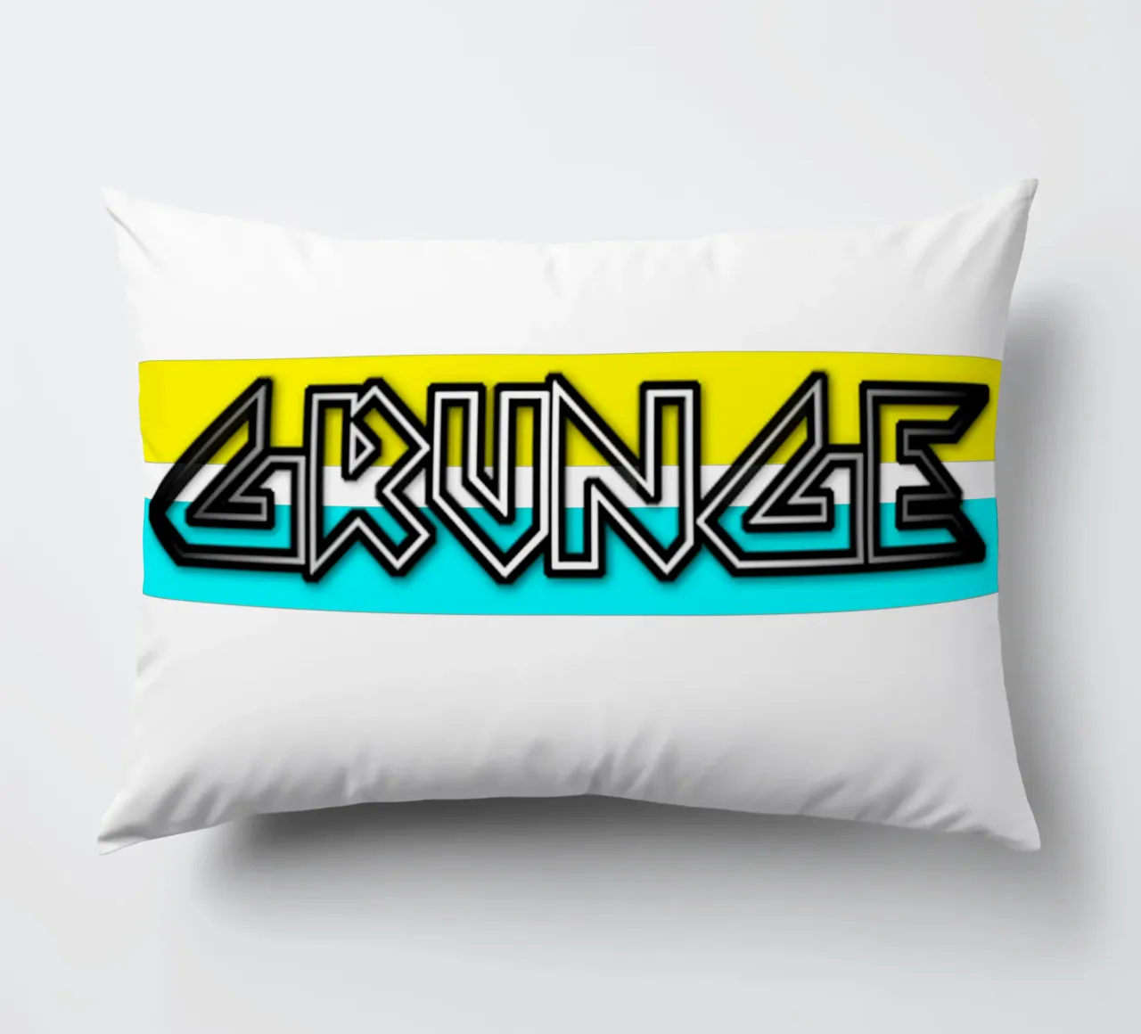 Grunge Text Music Trending Now decorative cushion by Urban Life